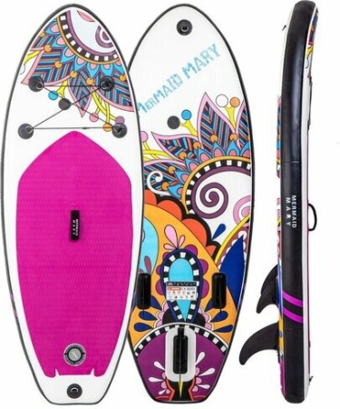 Надувная детская SUP-доска Mermaid Mary Kids Music 210х80х15 см 